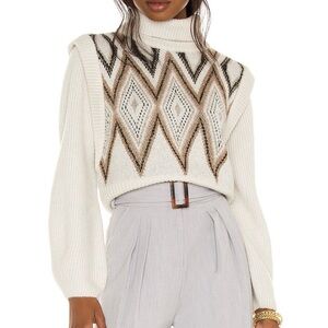 × REVOLVE Allegra Turtleneck in Multi Diamond